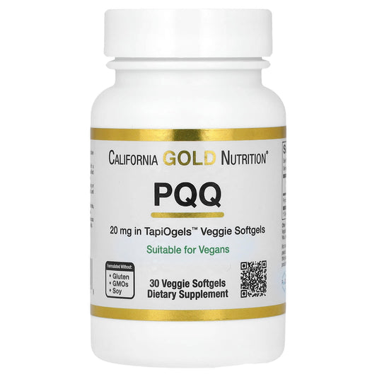 California Gold Nutrition-PQQ-20 mg-30 Veggie Softgels