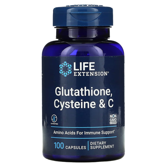 Life Extension-Glutathione-Cysteine & C-100 Capsules