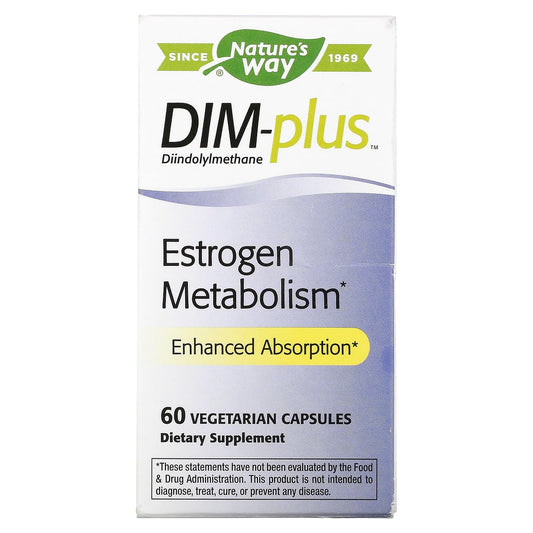 Nature's Way-DIM-Plus-Estrogen Metabolism-60 Vegetarian Capsules