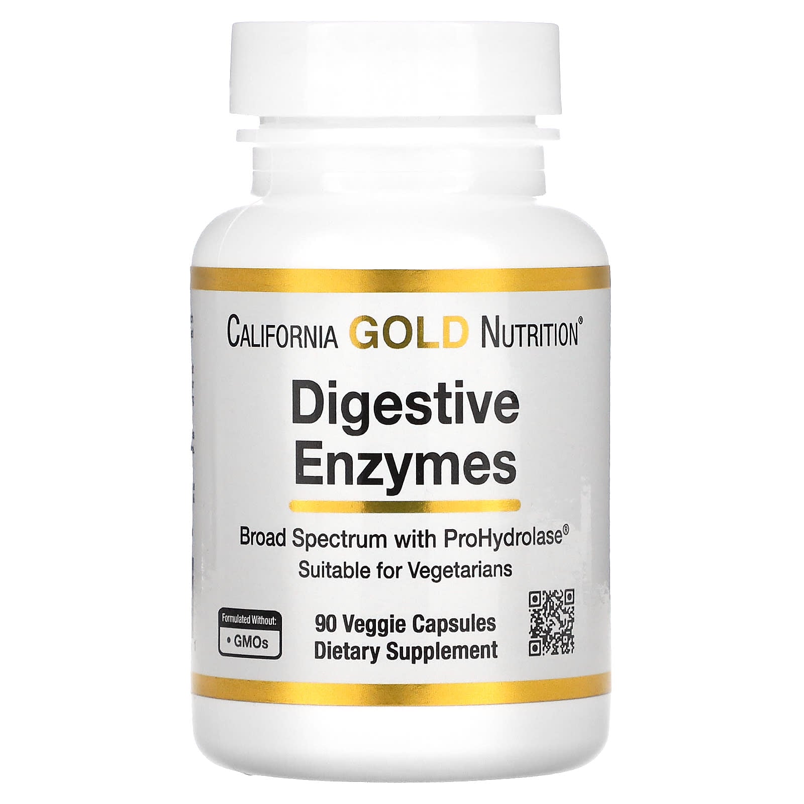 California Gold Nutrition-Digestive Enzymes-90 Veggie Capsules