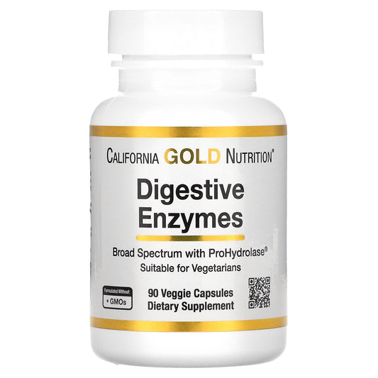 California Gold Nutrition-Digestive Enzymes-90 Veggie Capsules