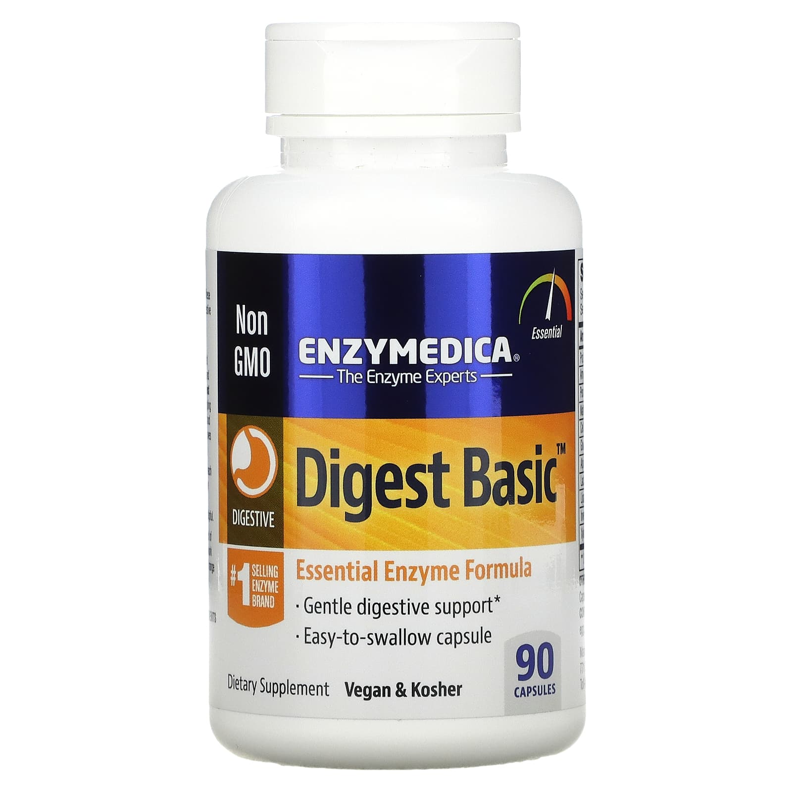 Enzymedica-Digest Basic-Essential Enzyme Formula-90 Capsules