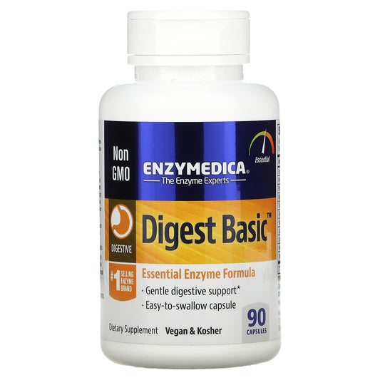 Enzymedica-Digest Basic-Essential Enzyme Formula-90 Capsules