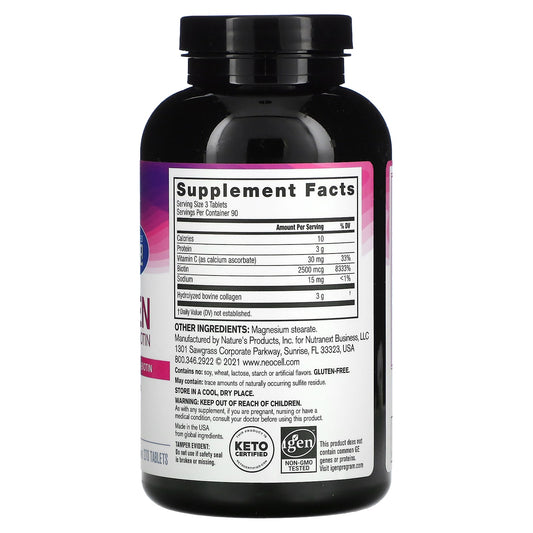 NeoCell, Super Collagen, + Vitamin C & Biotin,  270 Tablets