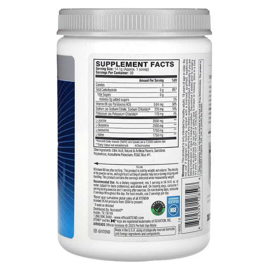 Xtend, The Original 7G BCAA, Air Heads Tasty Blue Raspberry, 15 oz (423 g)