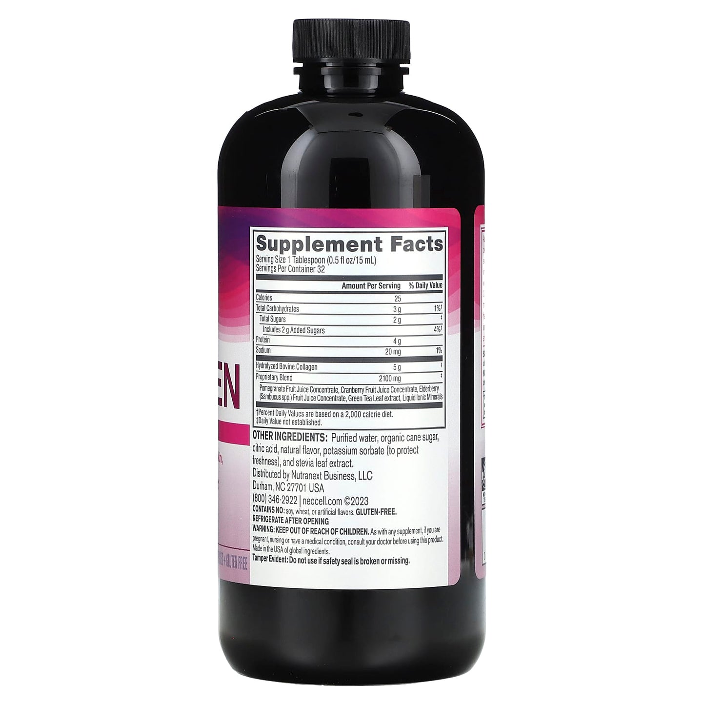 NeoCell, Collagen Type 1 & 3 Liquid, Pomegranate , 16 fl oz (473 ml)