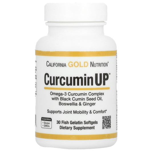 California Gold Nutrition-CurcuminUP-30 Fish Gelatin Softgels