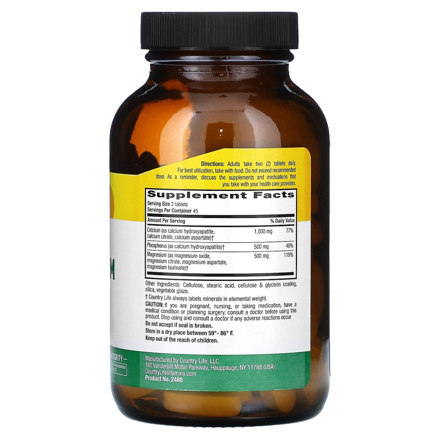 Country Life, Target-Mins Calcium Magnesium Complex, 90 Tablets