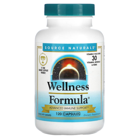 Source Naturals-Wellness Formula-Advanced Immune Support-120 Capsules