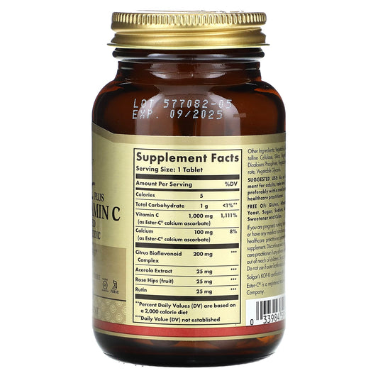 Solgar, Ester-C Plus, Vitamin C, 1,000 mg, 60 Tablets