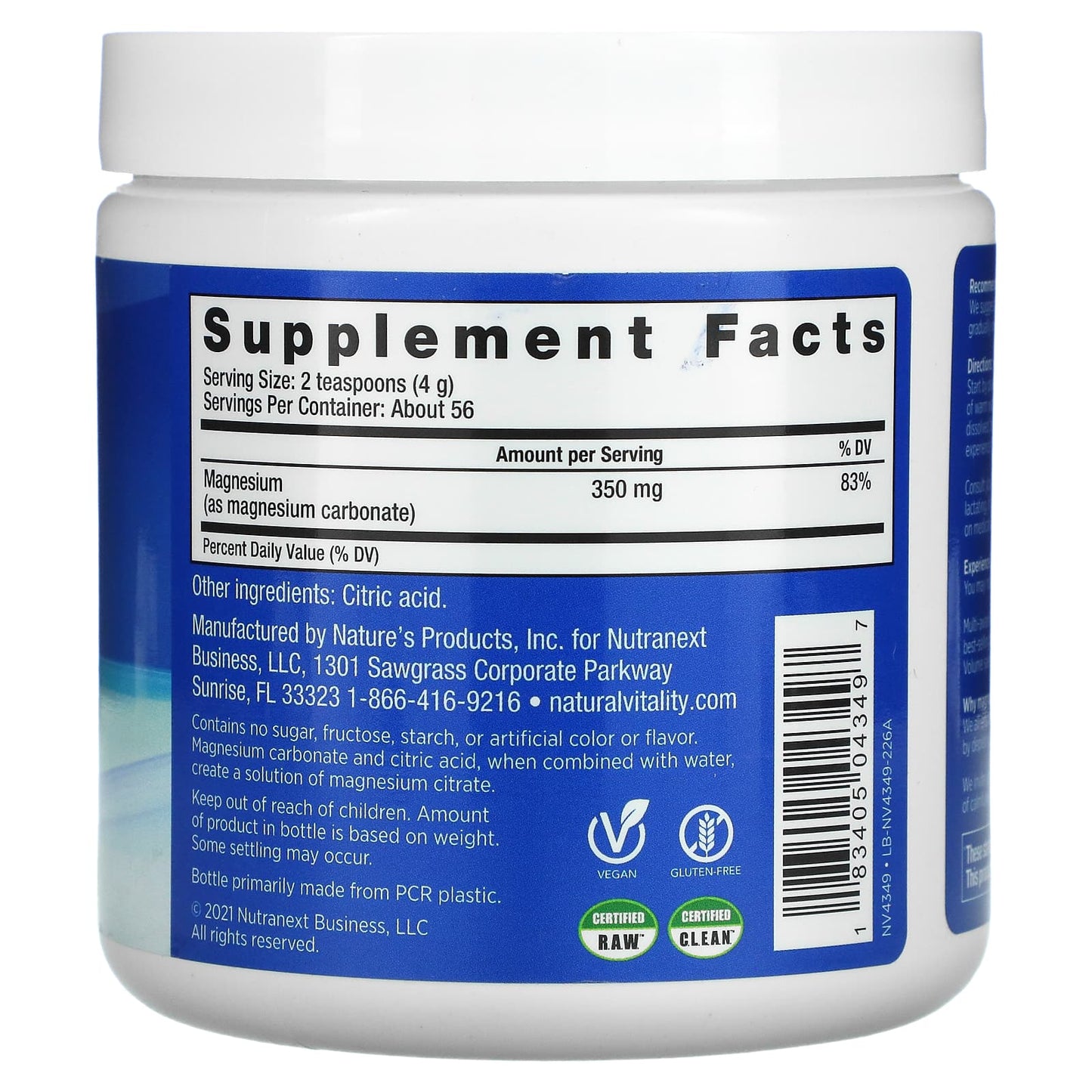 Natural Vitality, CALM, The Anti-Stress Drink Mix, Original (Unflavored), 8 oz (226 g)