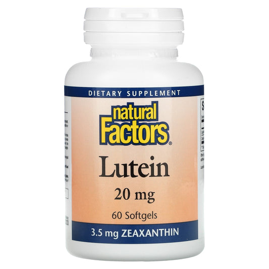Natural Factors-Lutein-20 mg-60 Softgels