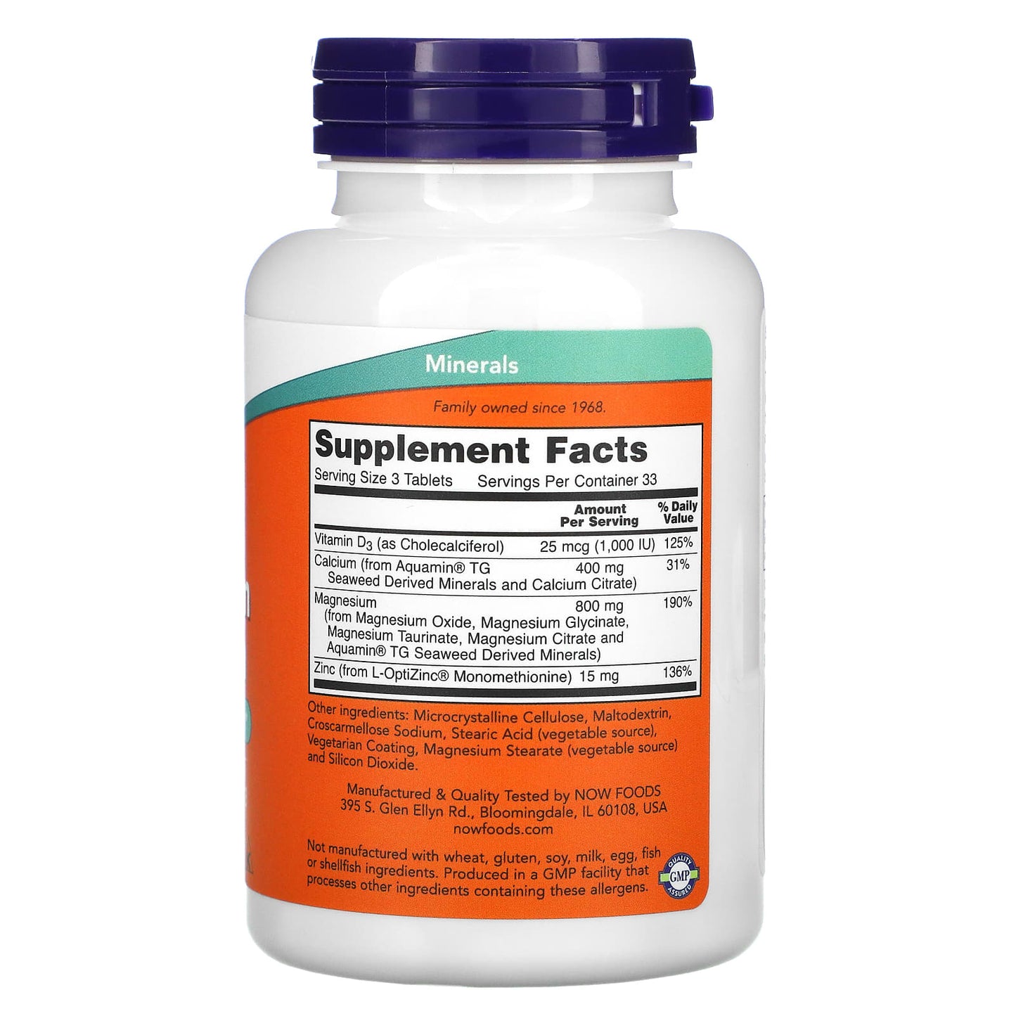 NOW Foods, Magnesium & Calcium, 100 Tablets