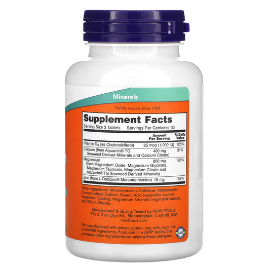 NOW Foods, Magnesium & Calcium, 100 Tablets