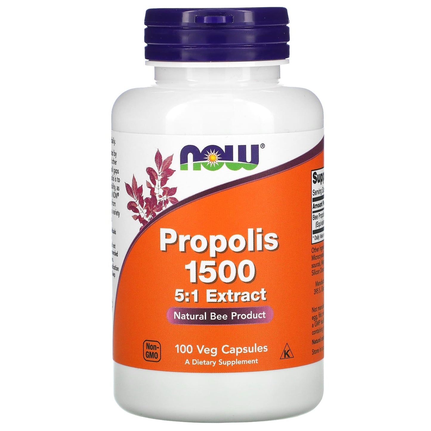 NOW Foods-Propolis 1500-100 Veg Capsules