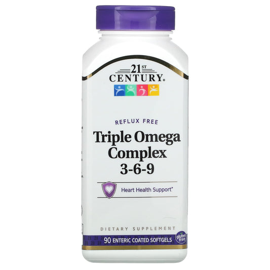 21st Century-Triple Omega Complex 3-6-9-90 Enteric Coated Softgels