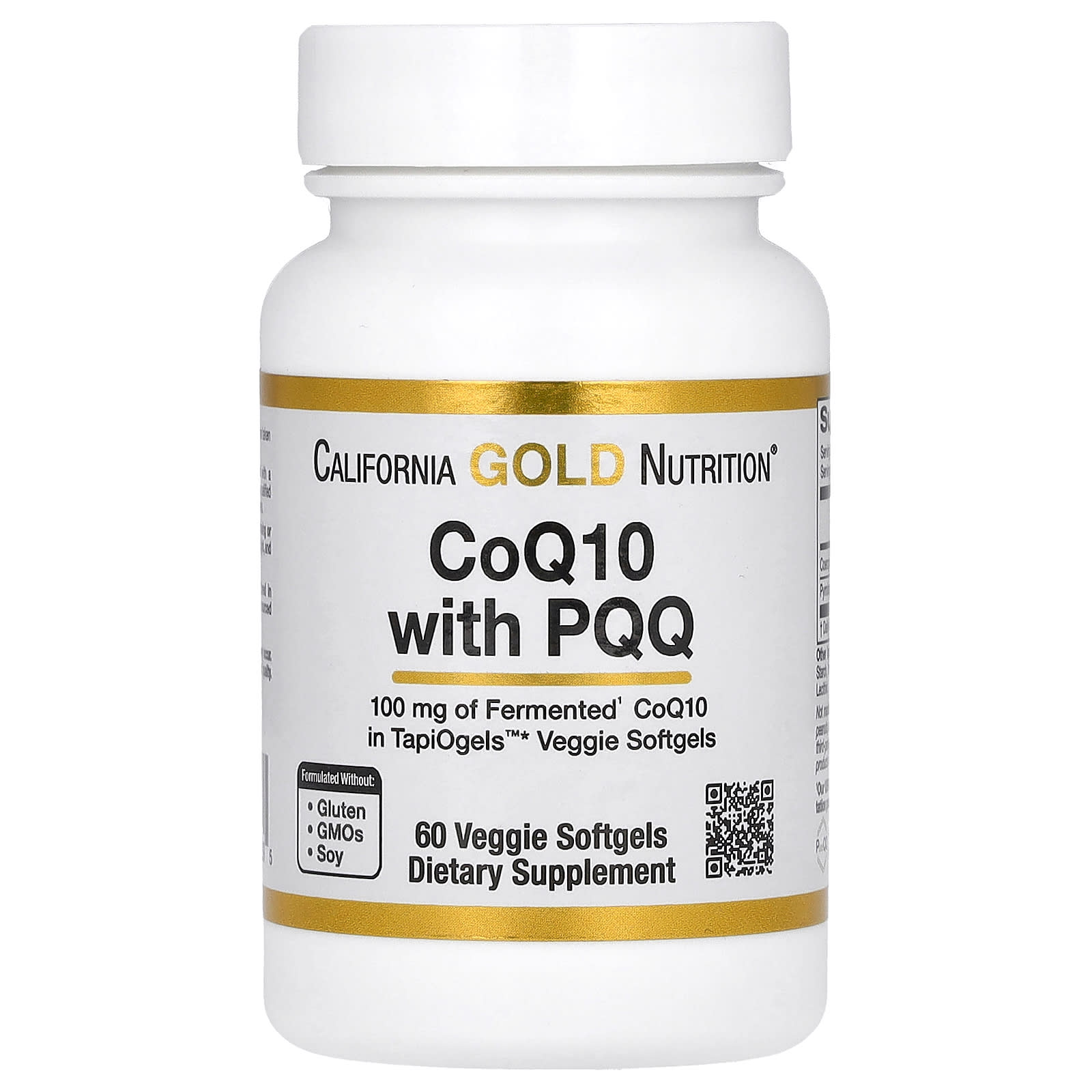 California Gold Nutrition-CoQ10 with PQQ-100 mg-60 Veggie Softgel