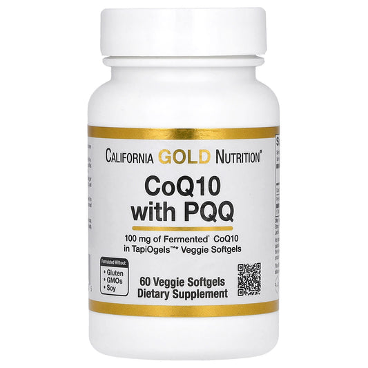 California Gold Nutrition-CoQ10 with PQQ-100 mg-60 Veggie Softgel