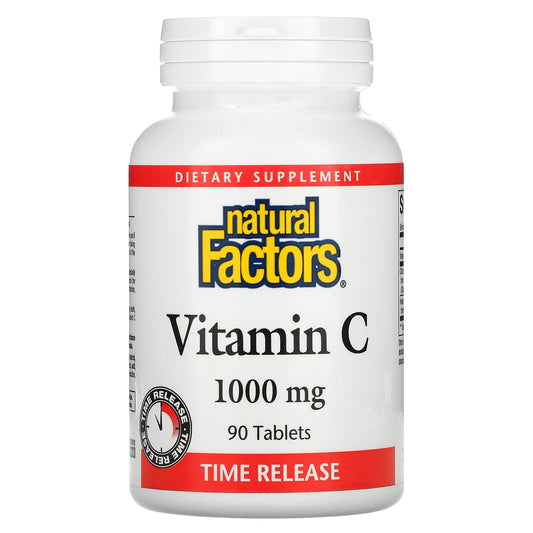 Natural Factors-Vitamin C-Time Release-1,000 mg-90 Tablets