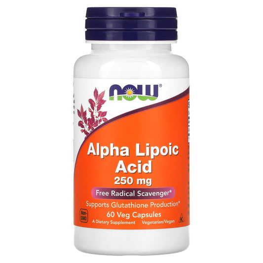 NOW Foods-Alpha Lipoic Acid-250 mg-60 Veg Capsules