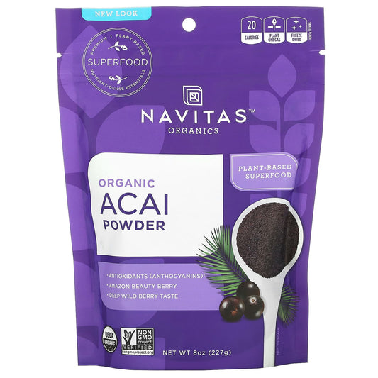 Navitas Organics-Organic Acai Powder-8 oz (227 g)