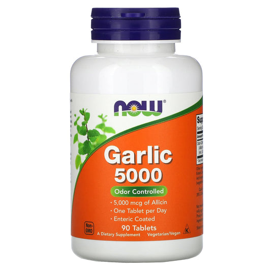 NOW Foods-Garlic 5000-90 Tablets