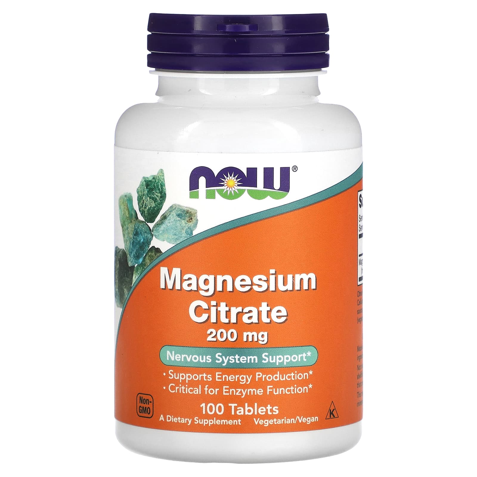 NOW Foods-Magnesium Citrate-200 mg-100 Tablets