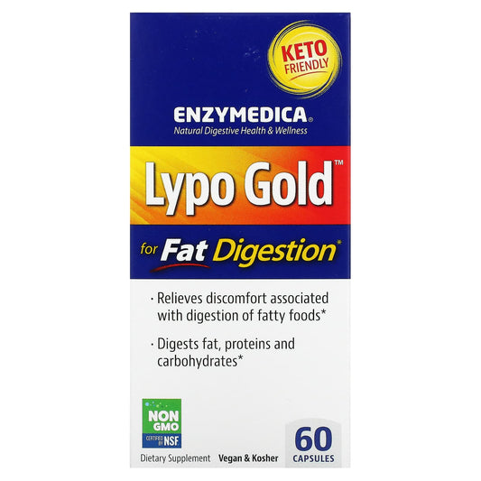 Enzymedica-Lypo Gold-For Fat Digestion-60 Capsules