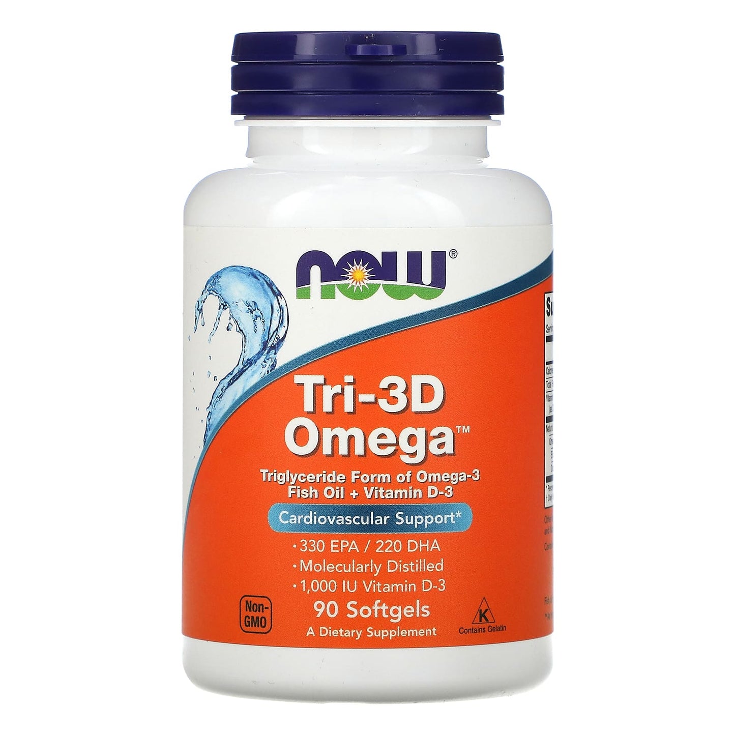 NOW Foods-Tri-3D Omega-330 EPA / 220 DHA-90 Softgels