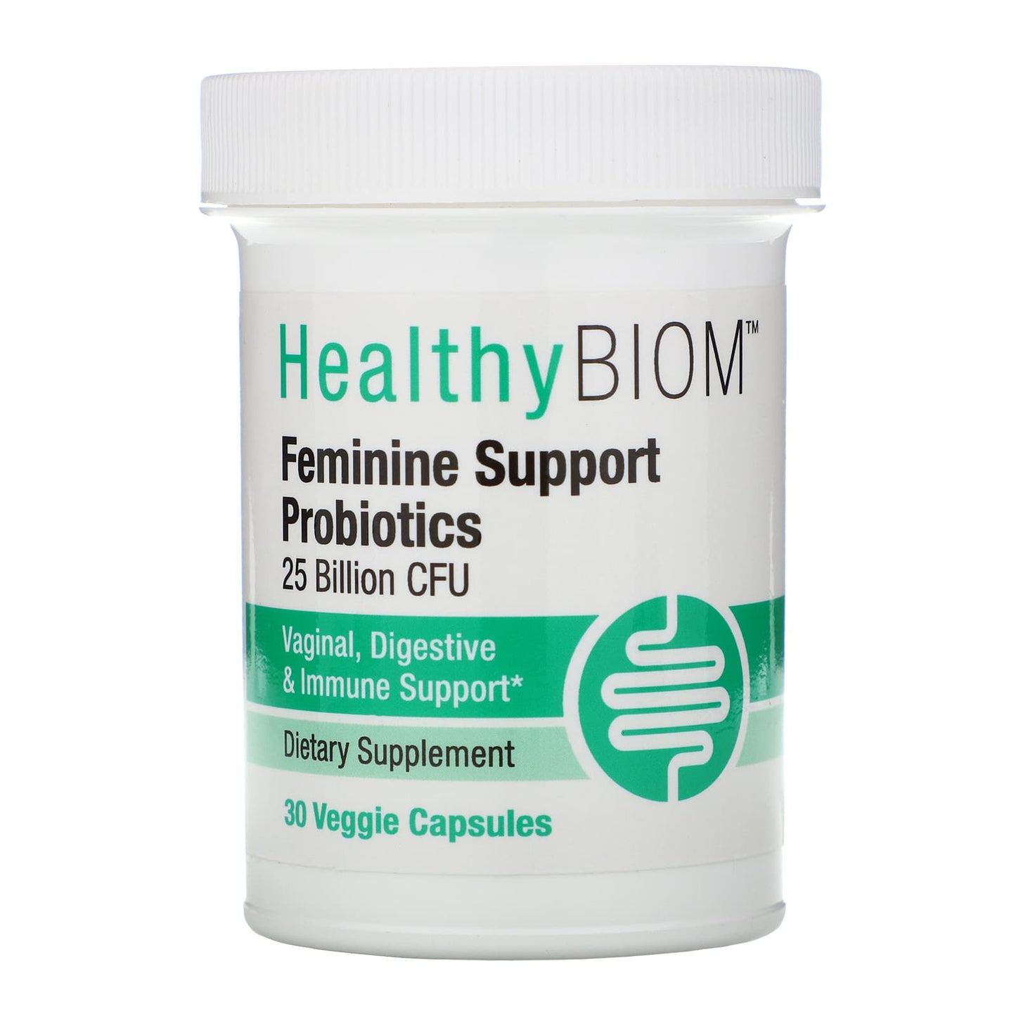 HealthyBiom-Feminine Support Probiotics-25 Billion CFUs-30 Veggie Capsules