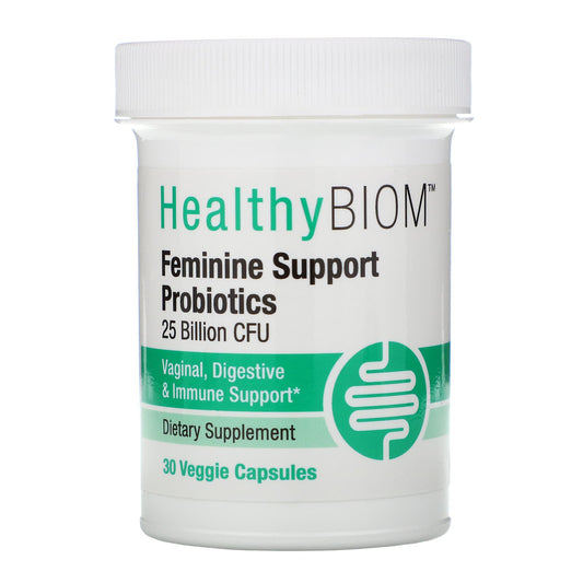 HealthyBiom-Feminine Support Probiotics-25 Billion CFUs-30 Veggie Capsules