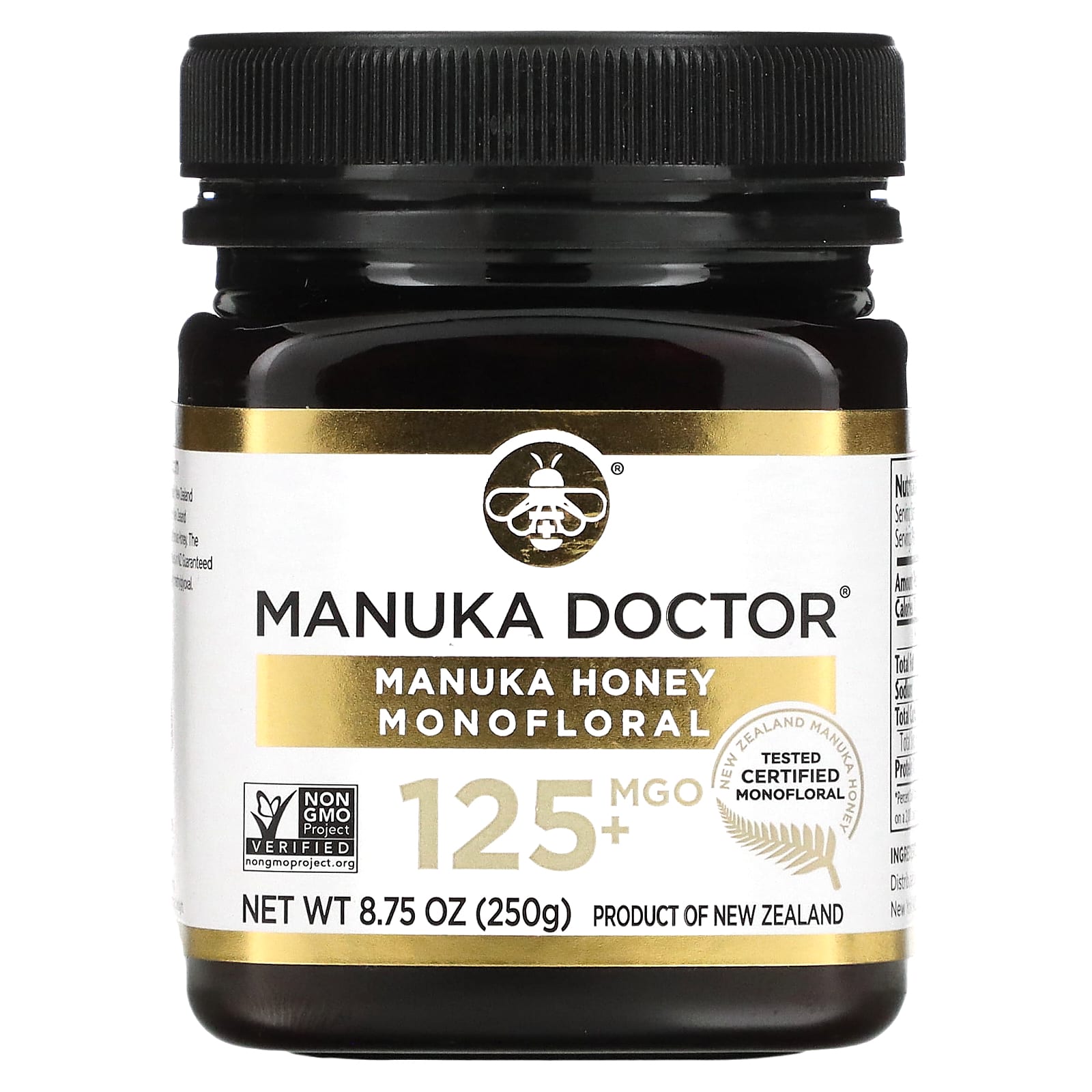 Manuka Doctor-Manuka Honey Monofloral-MGO 125+-8.75 oz (250 g)