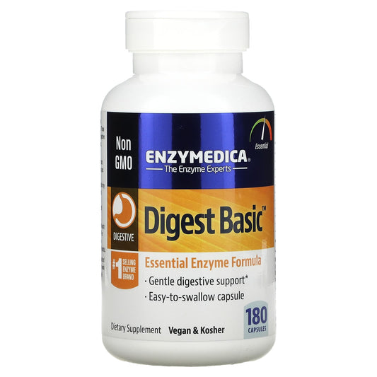 Enzymedica-Digest Basic-Essential Enzyme Formula-180 Capsules
