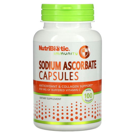 NutriBiotic-Immunity-Sodium Ascorbate-100 Vegan Capsules