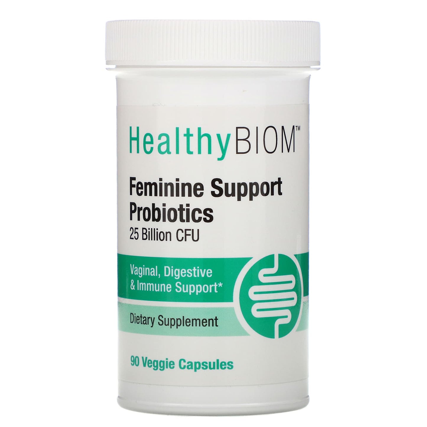 HealthyBiom-Feminine Support Probiotics-25 Billion CFUs-90 Veggie Capsules
