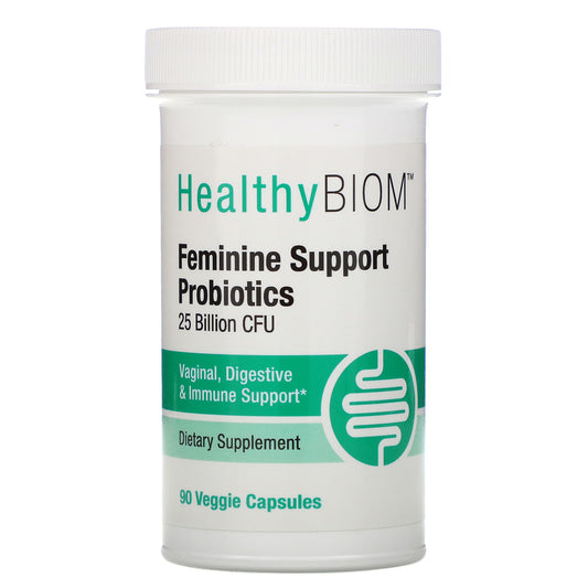 HealthyBiom-Feminine Support Probiotics-25 Billion CFUs-90 Veggie Capsules