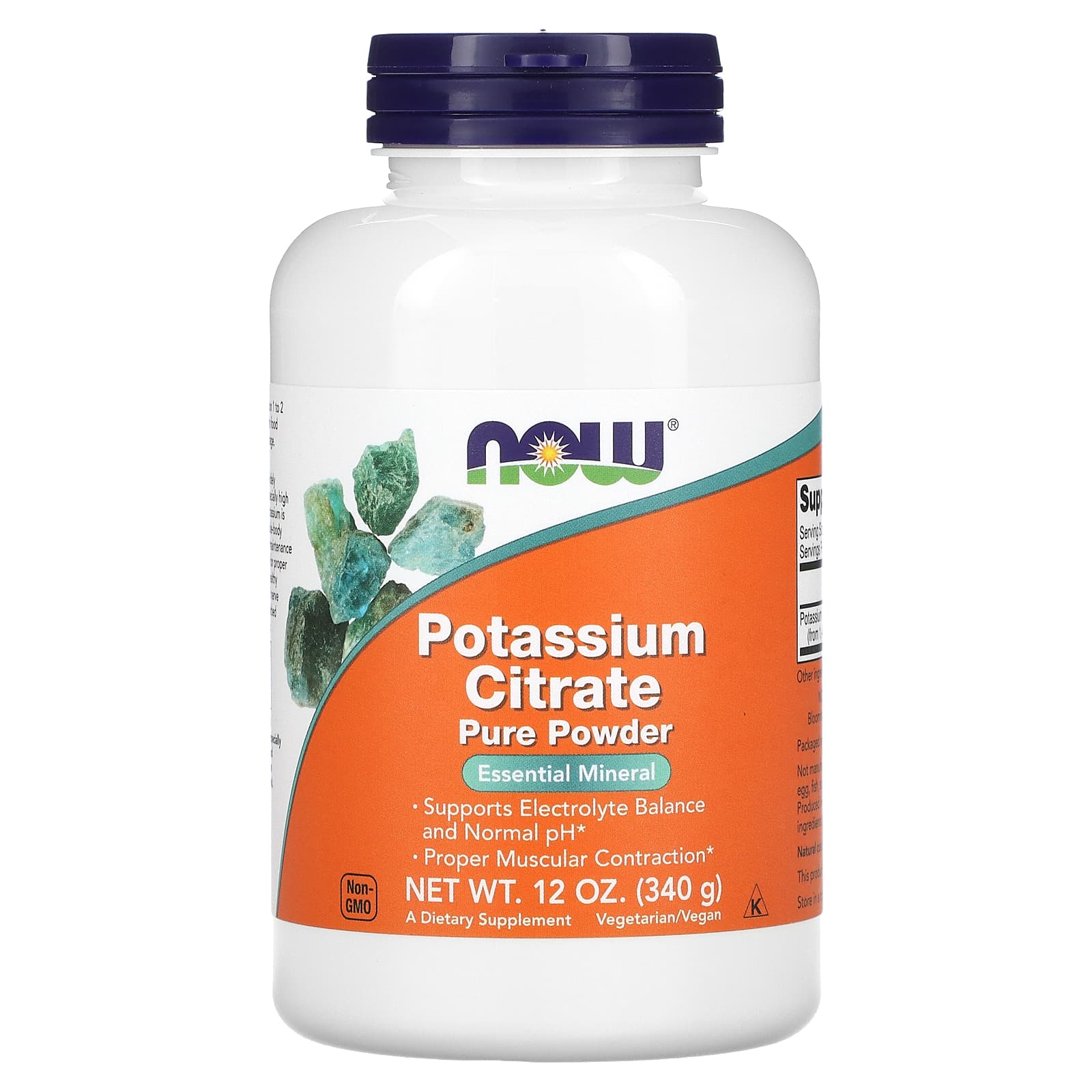 NOW Foods-Potassium Citrate Pure Powder-12 oz (340 g)