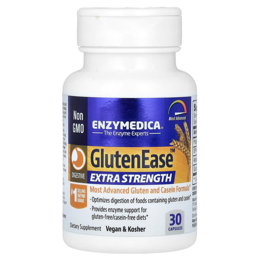 Enzymedica-GlutenEase-Extra Strength-30 Capsules