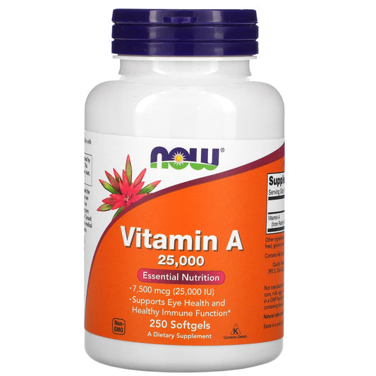 NOW Foods-Vitamin A-25,000 IU-250 Softgels