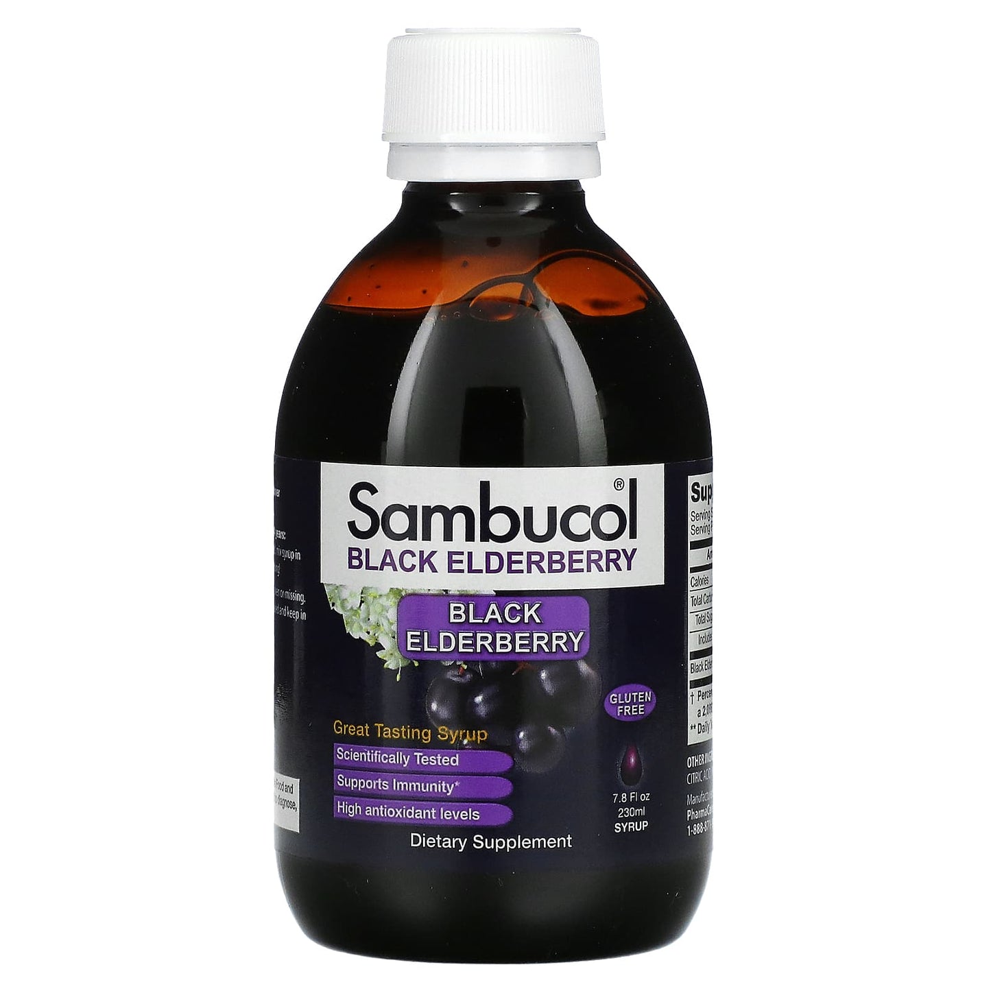 Sambucol, Black Elderberry Syrup, 7.8 fl oz (230 ml)