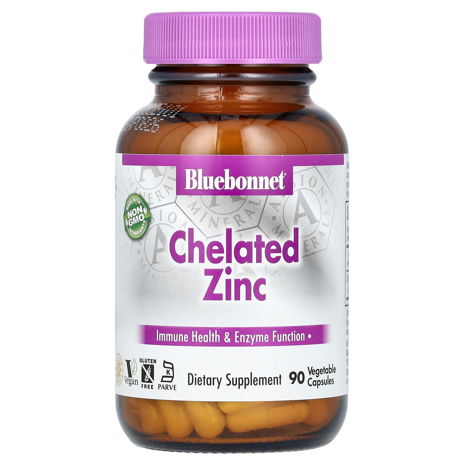 Bluebonnet Nutrition-Chelated Zinc-90 Vegetable Capsules