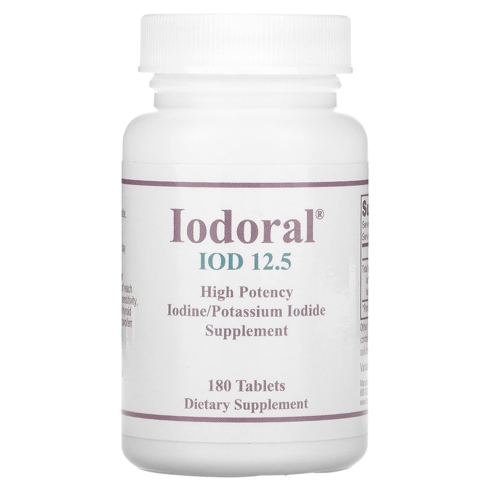 Optimox-Iodoral-IOD 12.5-180 Tablets
