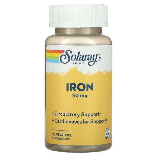 Solaray-Iron-50 mg-60 VegCaps