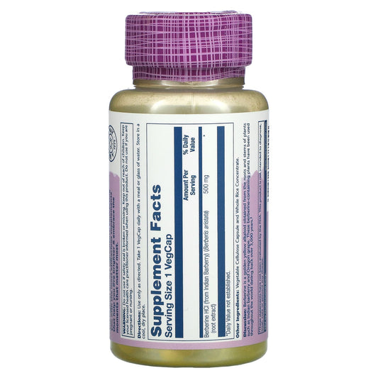 Solaray, Berberine, Vital Extracts, 500 mg, 60 VegCaps