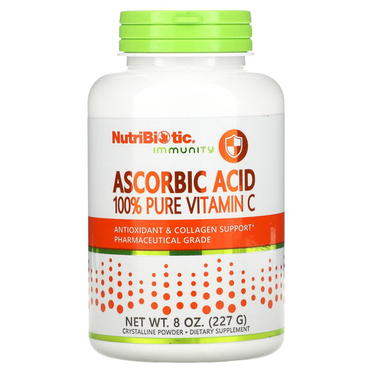 NutriBiotic-Immunity-Ascorbic Acid-100% Pure Vitamin C-Crystalline Powder-8 oz (227 g)