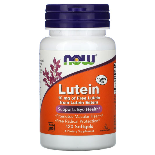 NOW Foods-Lutein-10 mg-120 Softgels