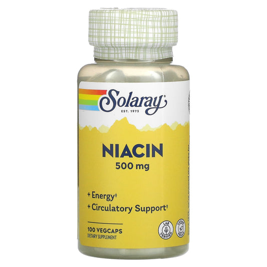 Solaray-Niacin-500 mg-100 VegCaps