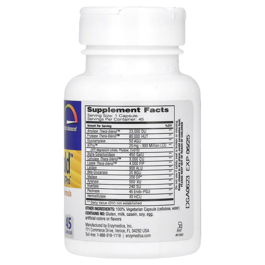 Enzymedica, Digest Gold with ATPro, 45 Capsules