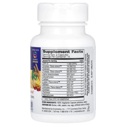Enzymedica, Digest Spectrum, Multiple Food Intolerance Formula, 30 Capsules