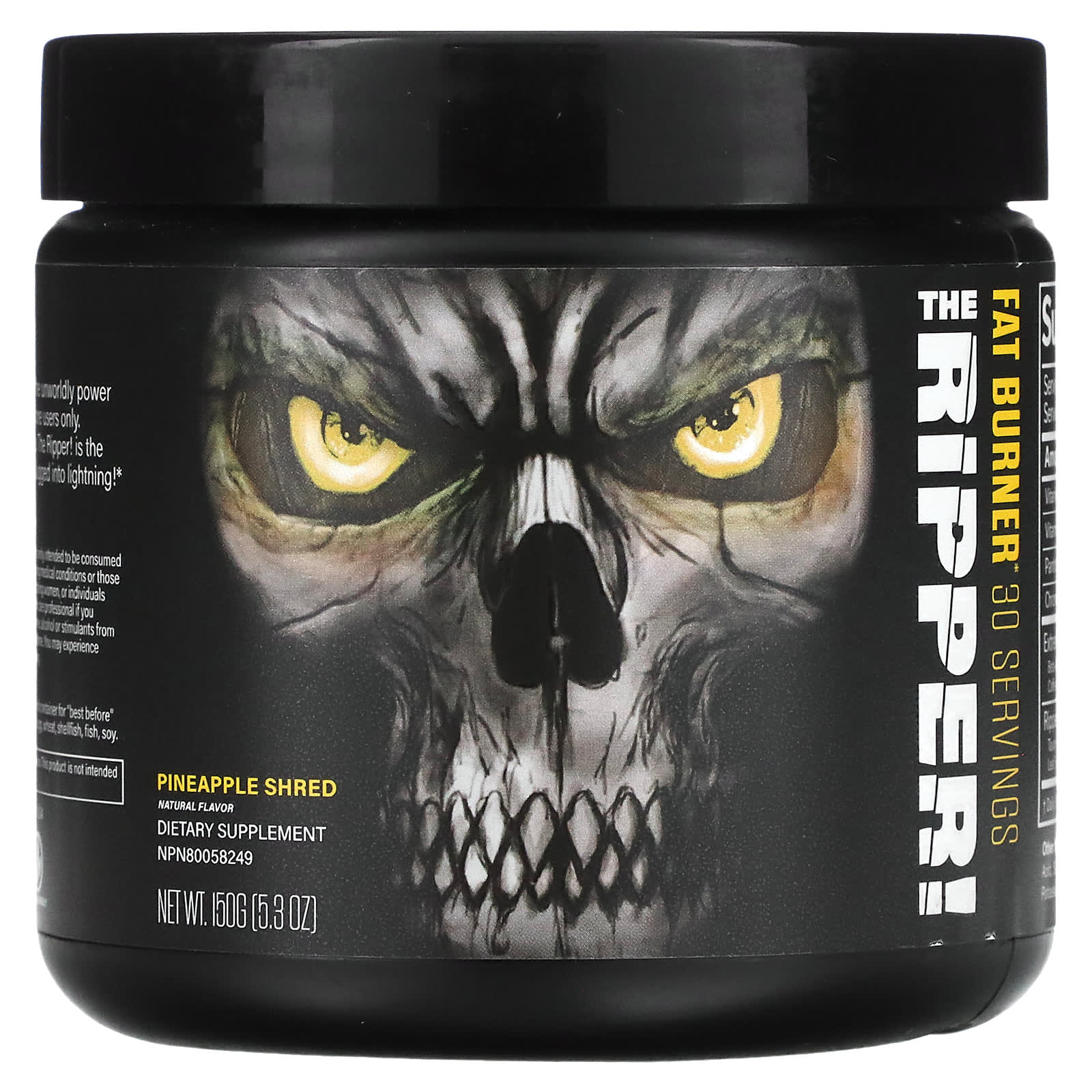 JNX Sports-The Ripper-Fat Burner-Pineapple Shred-5.3 oz (150 g)